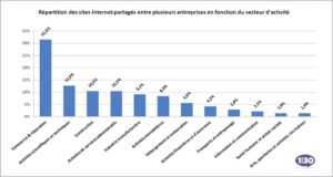 8% des entreprises partagent leur site Internet