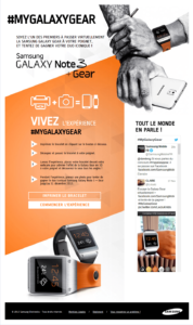 La campagne de brand activation #mygalaxygear