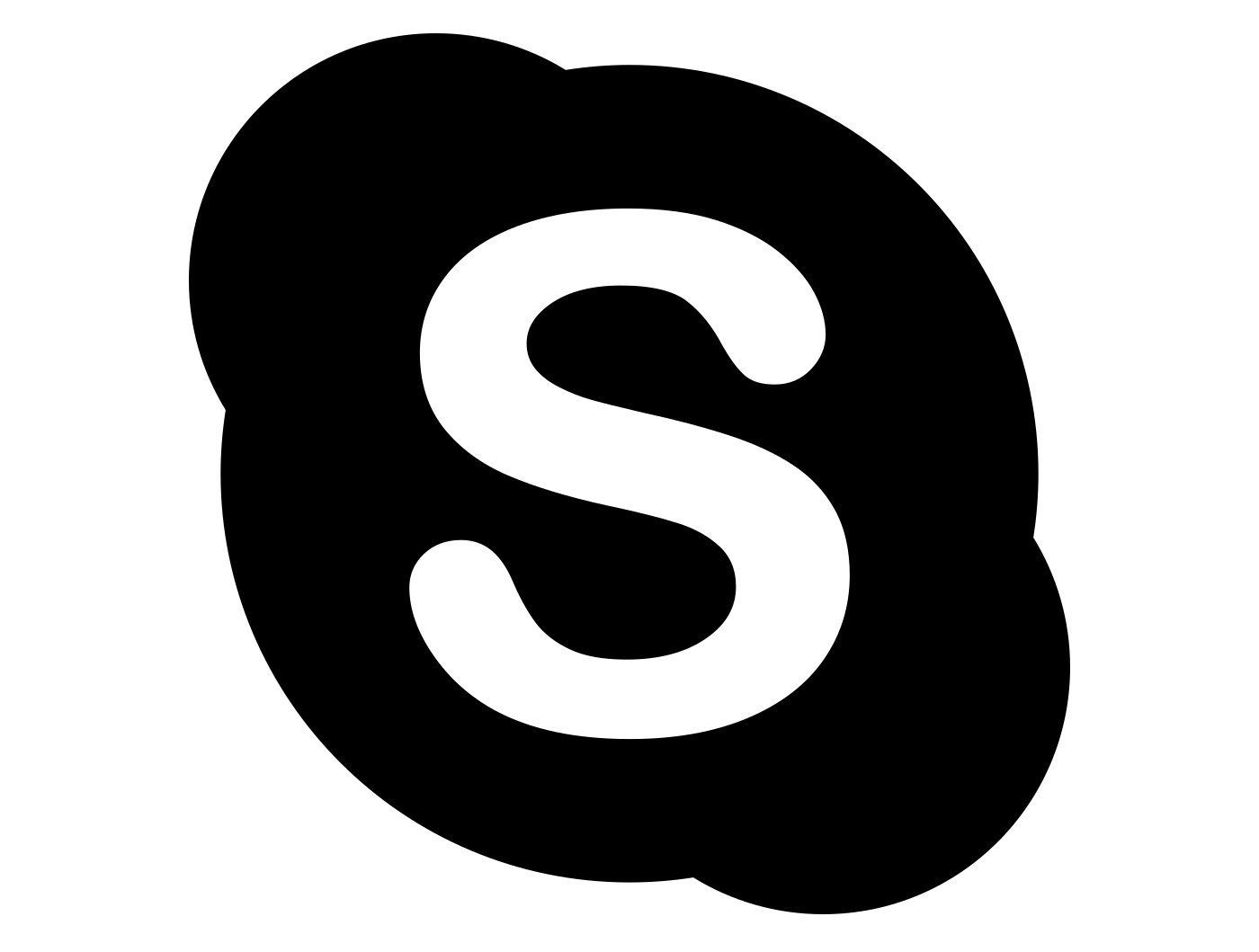 logo verde di skype